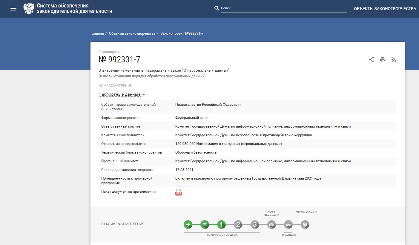 Https sozd duma gov ru bill. Законопроект 992331-7.